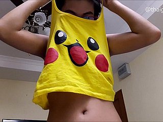 Asiático adolescente Camgirl pregunta '¿Qué vas a hacer cuando la folles?', Tiras desnudas