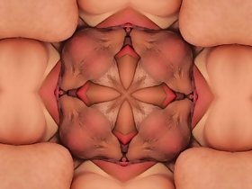 카우걸 바람개비 침투 역 - - 슬로우 모션을