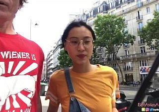Chinese Aziatische juni Liu Creampie - Spicygum neukt de Amerikaanse panhandler less Paris X Git Public house Bonuses