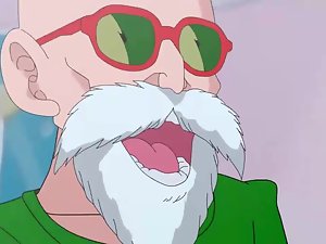 Goku krijgt zijn lul zuigen