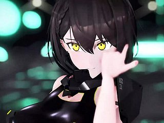 Screen Sex-Android - Dança Quente + Despir Hairy (3D HENTAI)