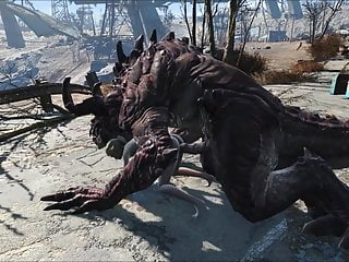 Fallout 4 Katsu y glacial Deathclaw