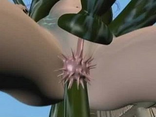 3d animasi hentai perempuan murahan fucked keras oleh raksasa ular